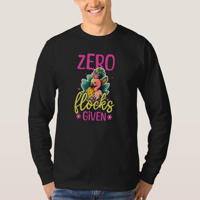 Camiseta Zero Flocks Given Flamingo Ananas (Frente)