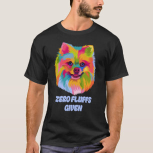 Camiseta Zero FluFF Dado Pom Humor Humor Pom Pomeraniano