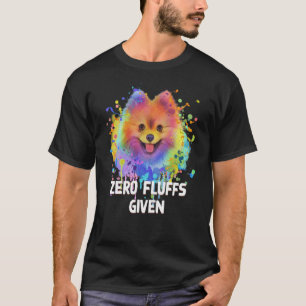 Camiseta Zero Flutuações Dada Pomerânia Pom Humor Cão 1