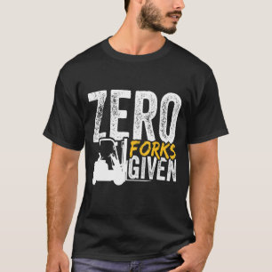 Camiseta Zero forks fornecidos com empilhadeira certificada