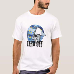 Camiseta Zero Gee Engraçado Zero Gravidade