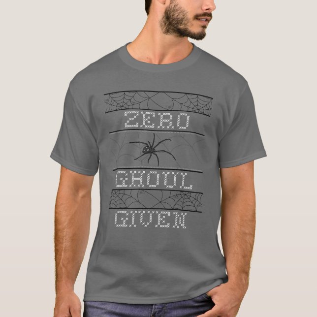 Camiseta Zero Ghoul Dado Zero Ghoul Dado Funny Halloween (Frente)