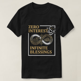 Camiseta Zero Juros, Bênçãos Infinitas - Finanças Islâmicas