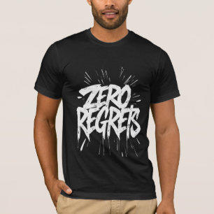 Camiseta Zero Lamenta Grunge Poster Bold Monocromo DrIP