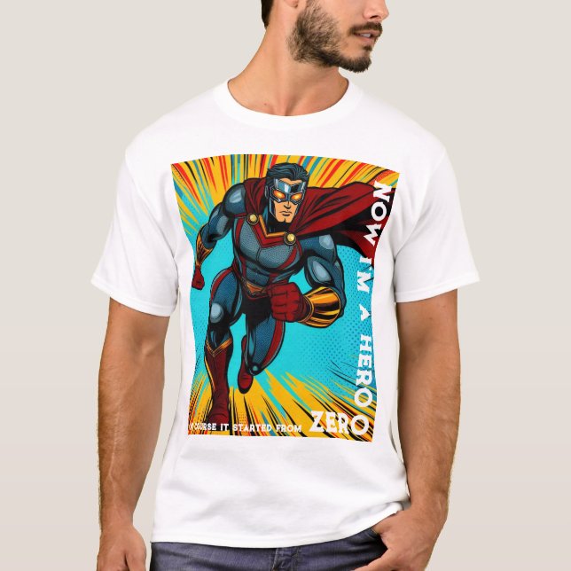 Camiseta Zero para Herói (Frente)