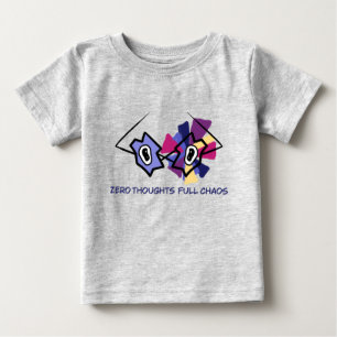Camiseta Zero Pensamentos Caos Total Óculos Abstratos Engra