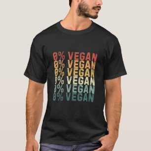 Camiseta Zero Percentual de Comedor de Carnívoros Engraçado