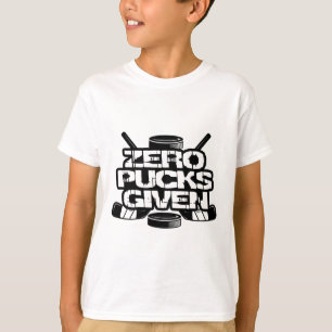Camiseta Zero Pucks Given Funny Ice Hockey 