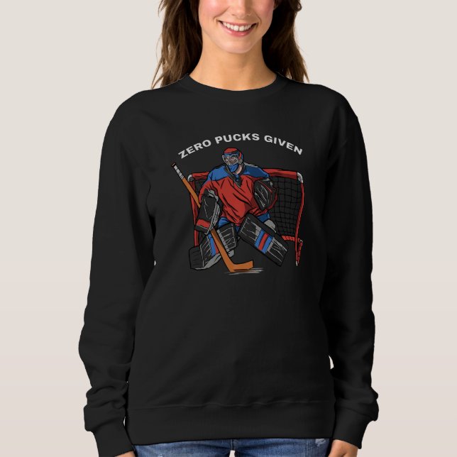 Camiseta Zero pucks given Goalkeeper hockey player   (Frente)