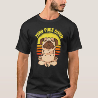 Camiseta Zero Pugues Dado Cachorro Fazendo Yoga Vintage Nam