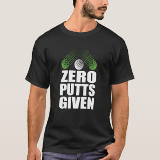 Camiseta Zero Putts Dado Golfer Player Piada Golfe Golf