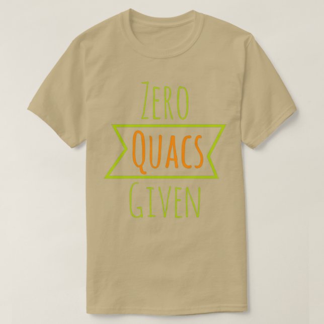 Camiseta Zero Quacs Administrados (Frente do Design)