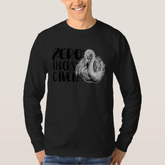 Camiseta Zero Rebanhos Dado Animal Flamingo Para Homens Mul