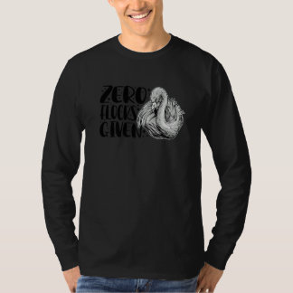 Camiseta Zero Rebanhos Dados  Animal  Flamingo Para Homens 