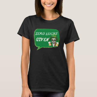 Camiseta Zero Sorte Dada  Dia de São Patrício Dia de São Pa
