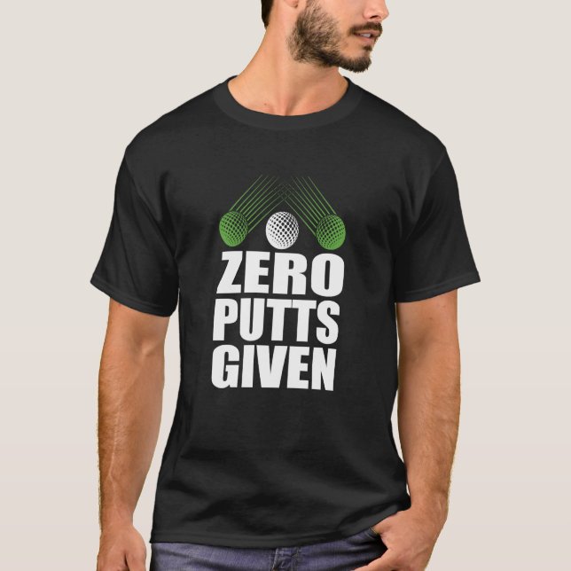 Camiseta Zero Tacos Dado Golfer Golf Jogador Piadas Golfe (Frente)