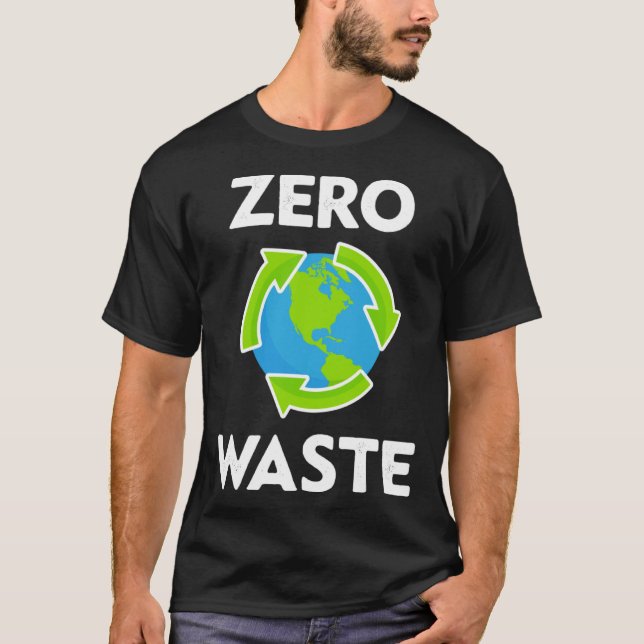 Camiseta Zero Waste Earth Day Environmental Teacher  Anti P (Frente)