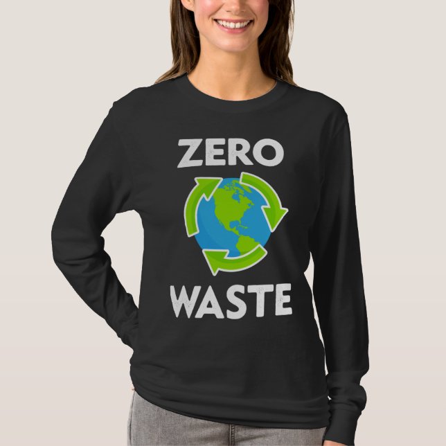 Camiseta Zero Waste Earth Day Environmental Teacher  Anti P (Frente)