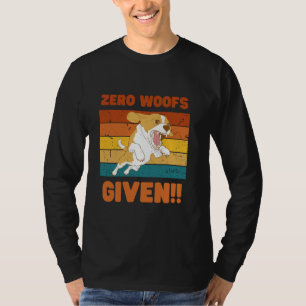 Camiseta Zero Woofs dado ao Tee Gráfico - Engraçados Cachor