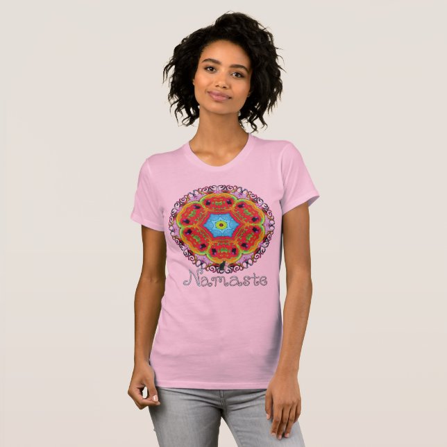 Camiseta Zeta Namaste Caleidoscópio (Frente Completa)