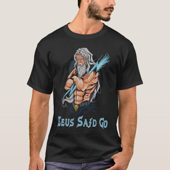Camiseta Zeus Deus Disse Que Iria Deus De Um Anho De Relâmp (Frente)
