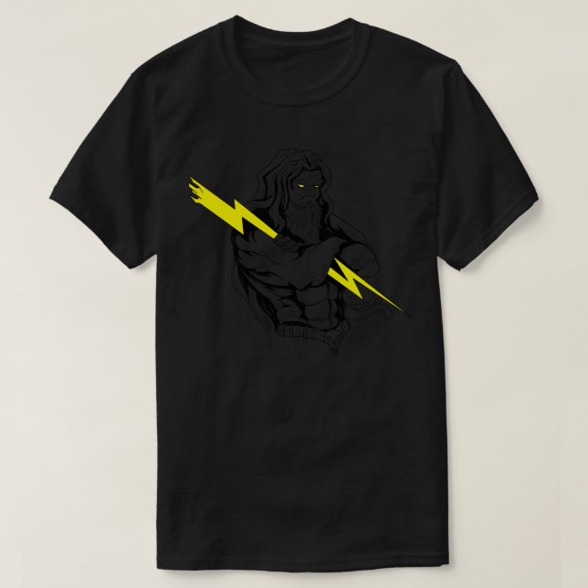 Camiseta Zeus Deus Do Céu E Grego Antigo Grego Grego Meu (Frente do Design)