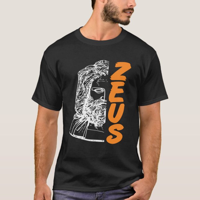 Camiseta Zeus Deus Grego do Trovão Poder Força Olimpo L (Frente)