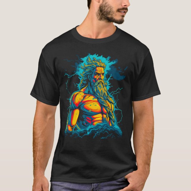 Camiseta Zeus, mitologia grega Deus do céu (Frente)