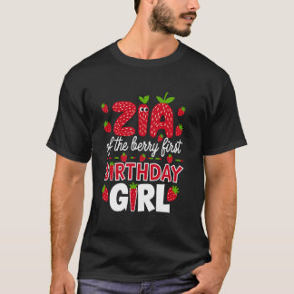 Camiseta Zia da Berry Garota de Primeiro Aniversário Morang