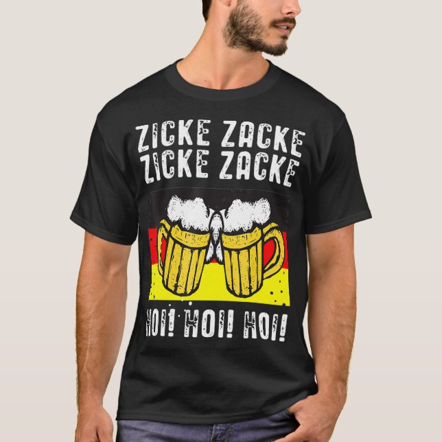 Camiseta Zicke Zacke Hoi Hoi Hoi Hoi Octoberfest (Frente)