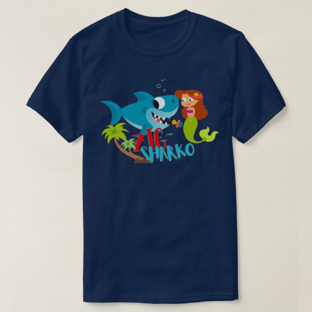 Camiseta ZIG e SHARKO Games (Frente do Design)