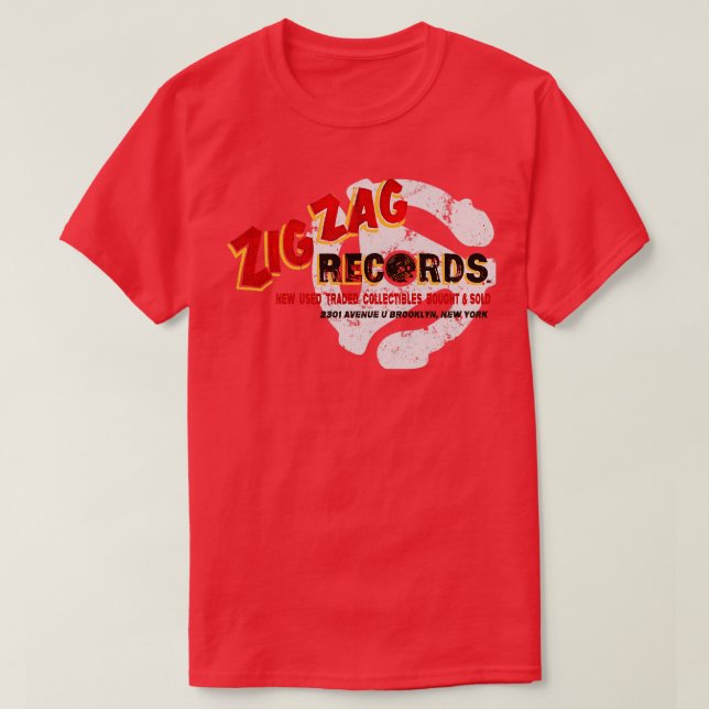 Camiseta Zig Zag Records (Frente do Design)