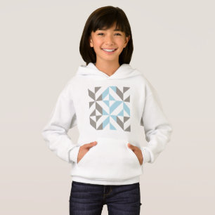 Camiseta ZigZag Geométrico de Azul e Prata