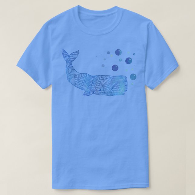 Camiseta Zigzag Sperm Whale (Frente do Design)