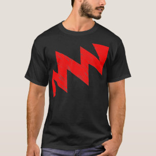 Camiseta ZigZag tencioso - Vermelho