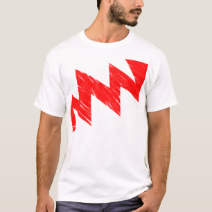 Camiseta ZigZag tencioso - Vermelho