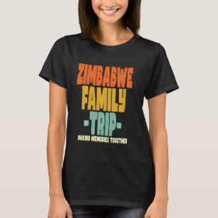 Camiseta Zimbábue - Férias de Viagem Familiar Zimbábue