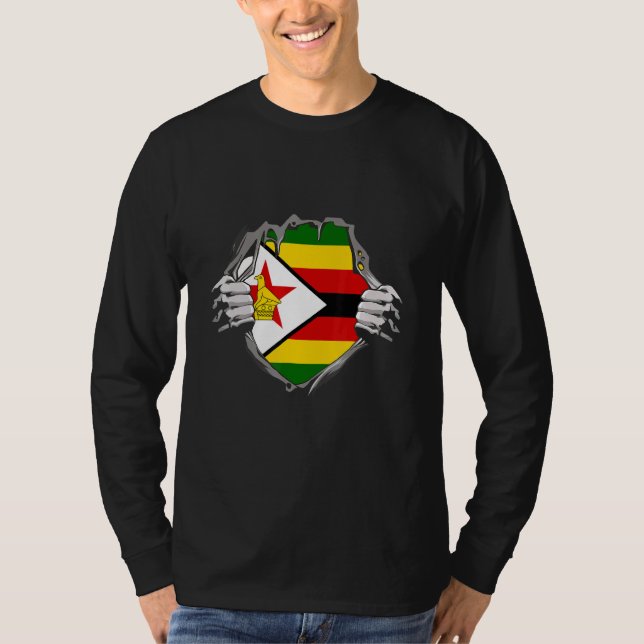 Camiseta Zimbabwe flag (Frente)