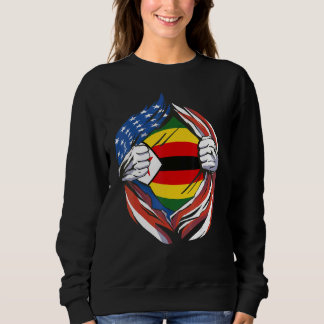 Camiseta Zimbabwe Flag American Proud of My Zimbabwean Heri