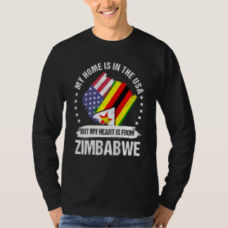 Camiseta Zimbabwean American Patriot Grown Proud My Heart i