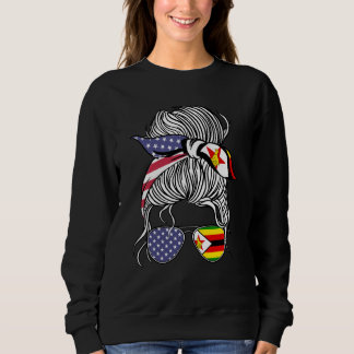 Camiseta Zimbabwean American Patriot Grown Proud Women Girl