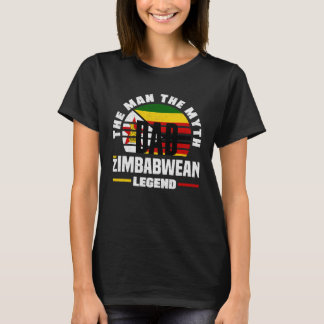Camiseta Zimbabwean Zimbabwe Zimbabwean Flag Fathers Day