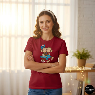 Camiseta zina e mimo beijo de amor