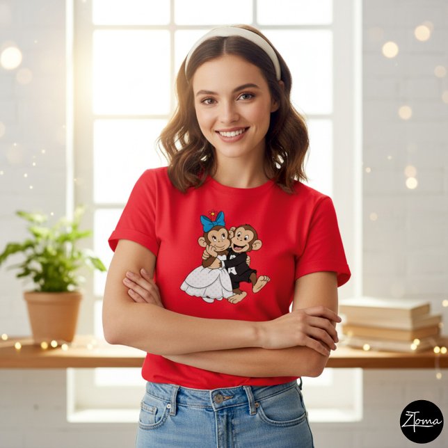 Camiseta Zina & Mimo are the bride and groom. (Criador carregado)