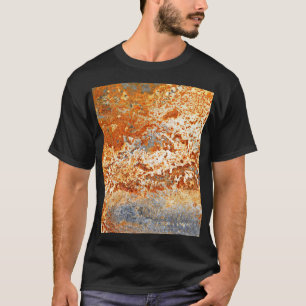 Camiseta Zinco enferrujado: fundo de textura verde.
