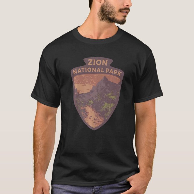 Camiseta Zion National Park Merchandise Zion Hiking Souveni (Frente)