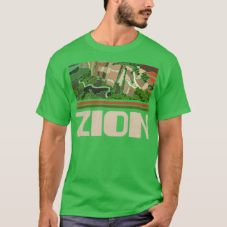 Camiseta Zion National Park Nature Lover Vintage Retro Skyl