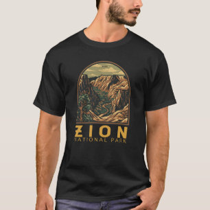 Camiseta Zion National Park Retro Emblem