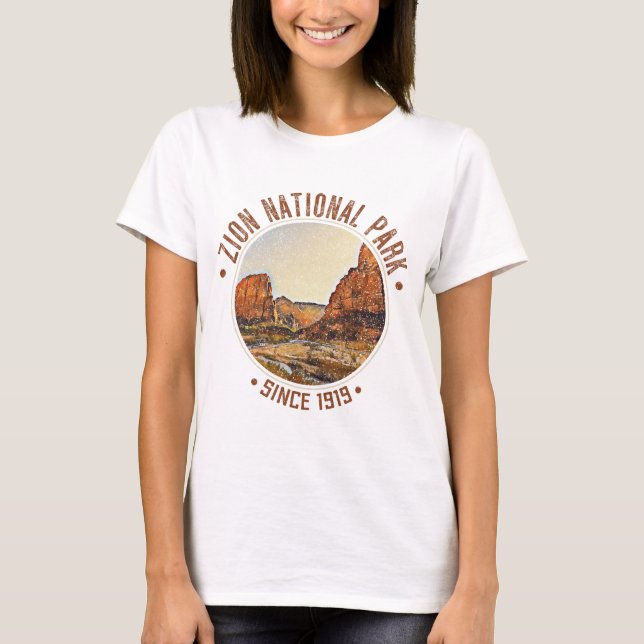 Camiseta Zion National Park Utah EUA aflora-se ao ar livre (Frente)
