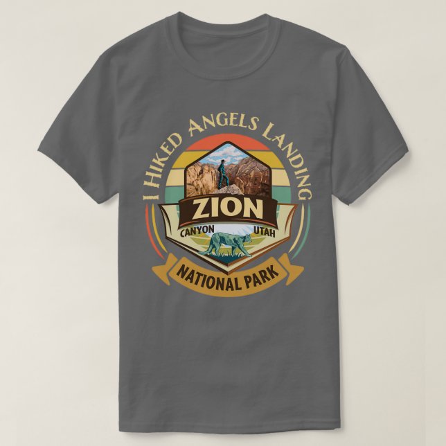 Camiseta Zion National Park Utah I Caminhou Anjos Aterrissa (Frente do Design)